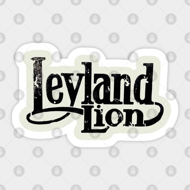 Vintage 1960s Leyland Lion bus logo Sticker by soitwouldseem